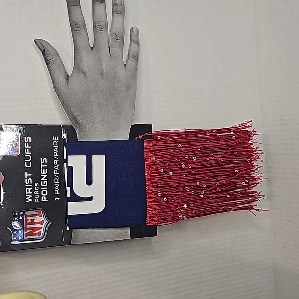 NY Giants wrist cuffs
